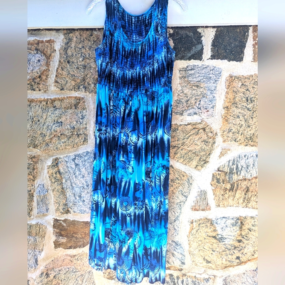 Smocked Sleeveless Dress